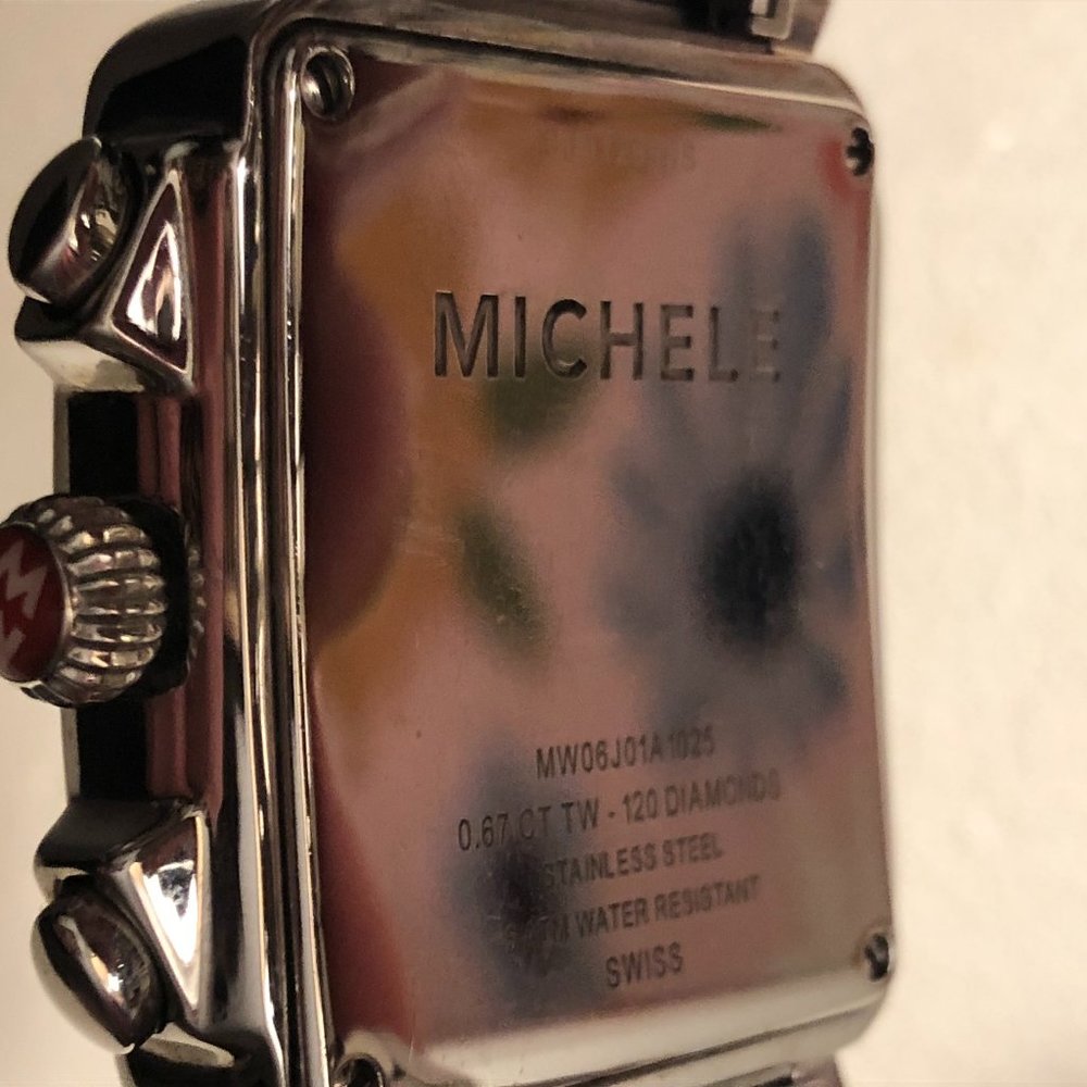 Michele XL Diamond  Deco  Watch Face Case Model MW06J016A1025